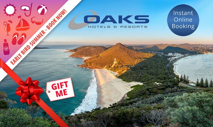 Nelson Bay: 2-, 3-, or 7-Night Getaway for Two or Four People with Late Check-Out at Oaks Lure Port Stephens