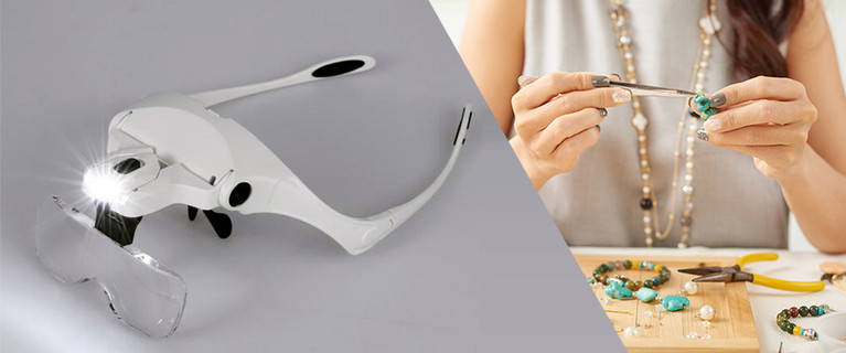 Get Creative with Your Crafts! These Fine Craft Magnifying Glasses Include Five Different Lenses That Will Enlarge the Visual Range of Your Task at Hand. Only $19