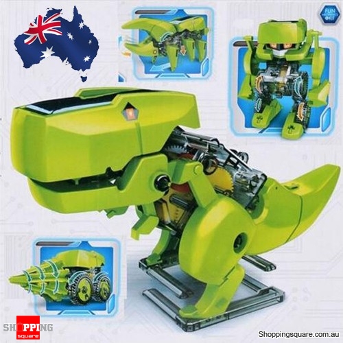 DIY Assemble 4 In 1 Educational Solar Dinosaur Robot Model Building Kit AU Stock NOW $11.95 (Was: $17.95)