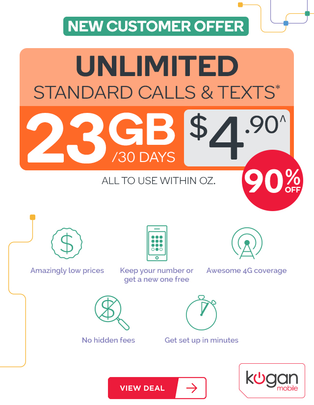 90% OFF: 23GB Only $4.90 for a 30 Day Plan Including Unlimited Calls/Text