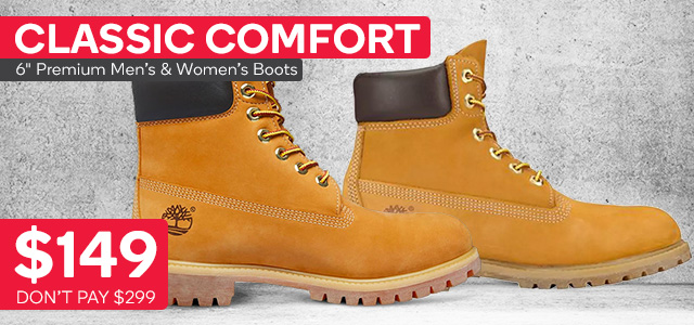 Timberland Women’s 6″ Premium Boots (Wheat Nubuck, Size 10 US) $149