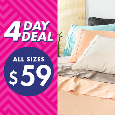 Bamboo Cotton Sheet Sets All Sizes $59 | 4 Days Only
