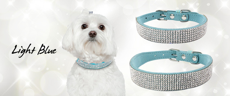 Dress Up Your Furry Friend with This Sparkling Rhinestone Vegan Leather Pet Collars. Add Some Bling to Their Look! From $12