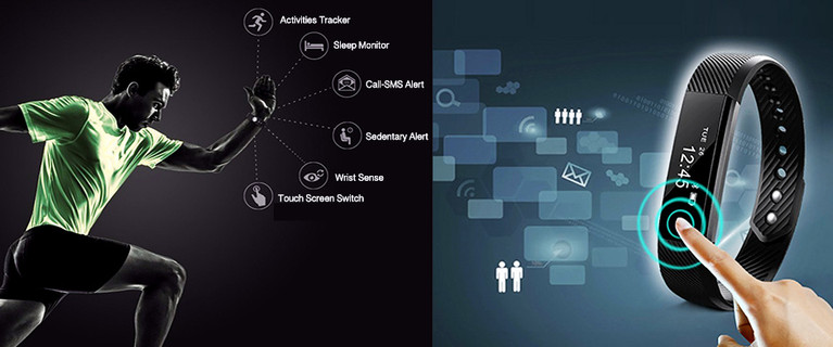 Touch Screen Smart Fitness Trackers. Only $29 or Upgrade to Include a Heart Rate Monitor for Only $39