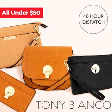 Tony Bianco Handbags.  From $19