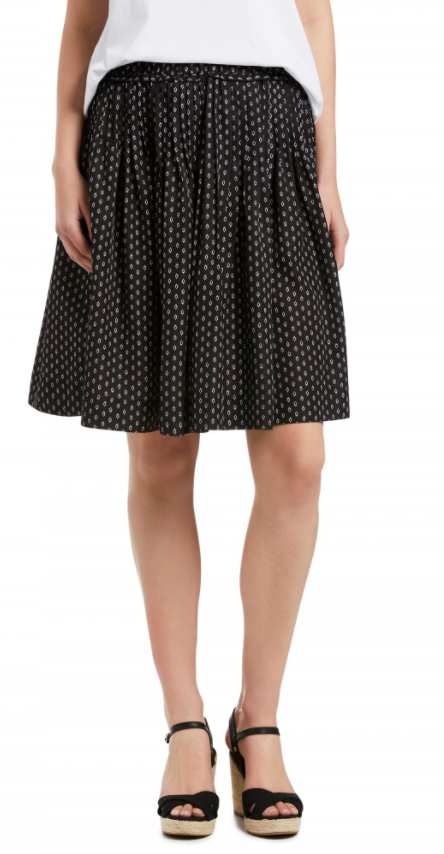 New styles added: 30% off sale continues |  Black Printed Pintuck Skirt NOW $48.97 (WAS $99.95)