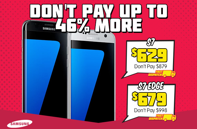 Samsung Specials – Don’t Pay More for Galaxy, Gear and Tab! Samsung Galaxy S7 (32GB, Black) ONLY $629 + Delivery (Don’t Pay $879)