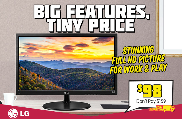 LG Full HD Monitor $98 – Don’t Pay 62% More!