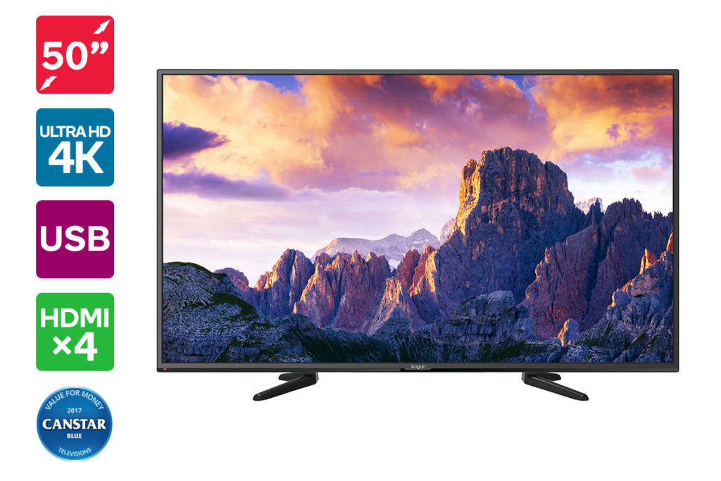 Kogan 50″ 4K LED TV  $419