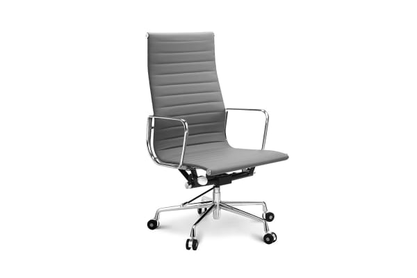 Ovela Executive Eames Replica High Back Ribbed Office Chair (Grey) $119