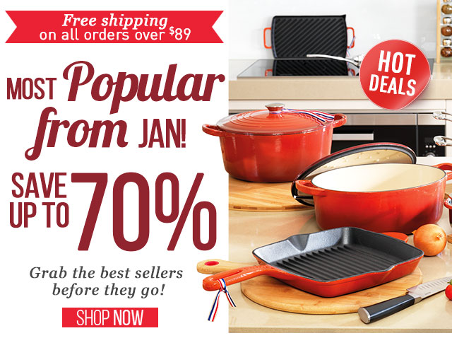 Up to 70% off! Baccarat Capri + Stainless Steel Cookset 9 Piece $399.99 (RRP $999.99)