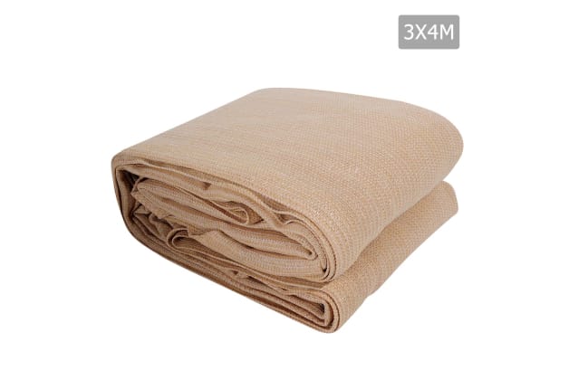 Heavy Duty Rectangle Shade Sail Canopy 3 x 4 m (Sand/Beige) $59
