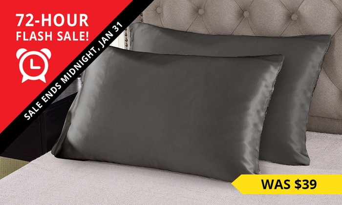 100% Mulberry Silk Pillowcases: Two ($34) or Four ($64)