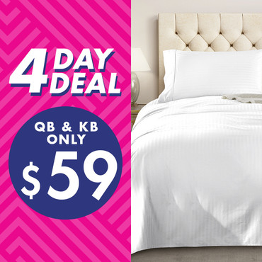 1200TC Kensington Sheet Sets QB + KB Just $59 | 4 Days Only