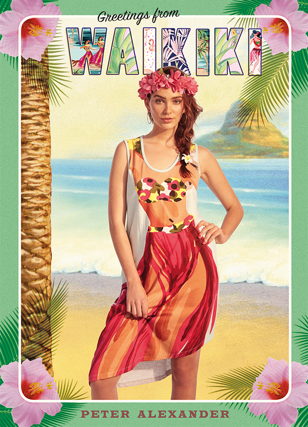 Peter says greetings from Waikiki | VINTAGE HULA NIGHTIE only $79.95 AUD