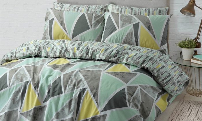 $49 for Cotton Reversible Quilt Cover Set