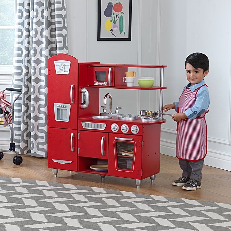 Red Vintage Play Kitchen NOW $175.96 (was $219.95)