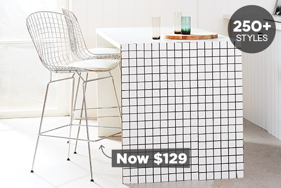 BAR STOOLS | Nicole Cushioned Modern Barstools (Set of 2) ONLY $129.00