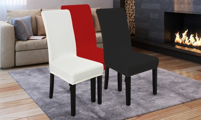 Stretch Elastic Chair Washable Slipcover: One ($9.95), Two ($16), Four ($24) or Eight ($39)