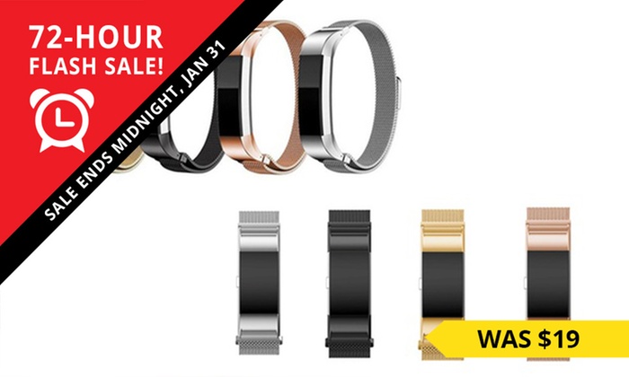 72-HR FLASH SALE: Replacement Band for Fitbit Alta or Fitbit Charge 2: One ($14) or Two ($24)