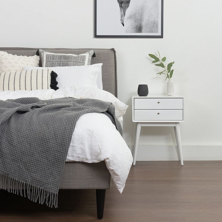 Rest easy with up to 40% off Bedroom. | Lucas Bedside Table, White ONLY $149.95