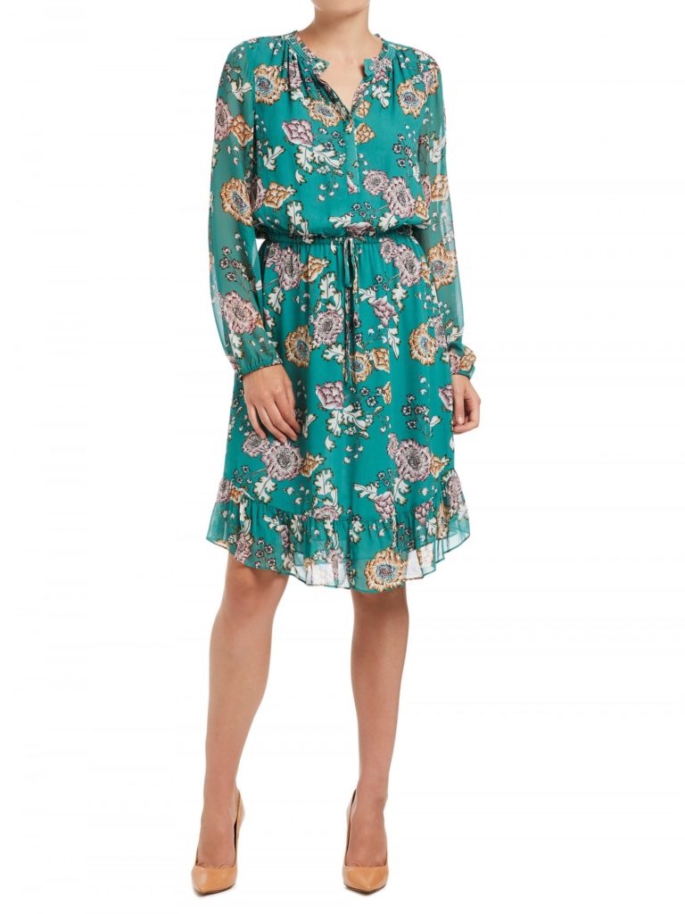 Kimono Floral Print Dress  $149.95