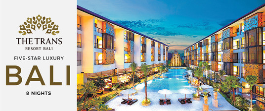 Five-Star Indulgence in the Heart of Seminyak 8 Nights from AUD$1,399/room