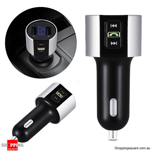 Handsfree Wireless Bluetooth FM Transmitter MP3 Player Dual USB Charger Car Kit with LCD Display $14.95 (Was: $25.95)