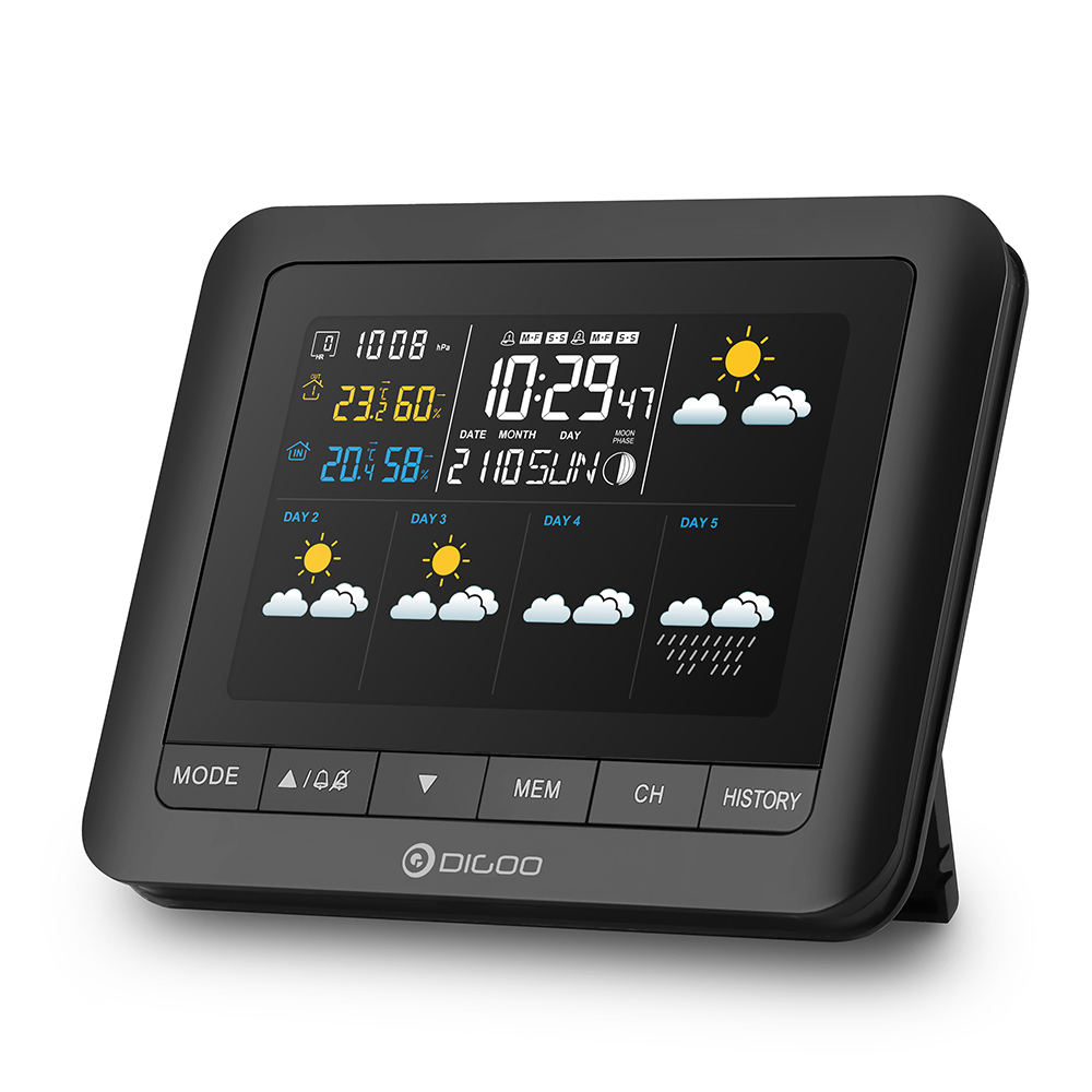 Wireless Digital Full-Colour Five Day Forecast Weather Station with USB Outdoor Barometer Hygro-thermometer Clock $39.95 (Was: $43.95)