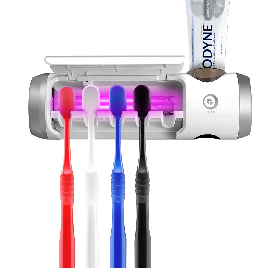 UV Ultraviolet Light USB Rechargeable Toothbrush Sterilizer Cleaner Antibacterial Box Canister Holder now $39.95 (Was: $42.95)