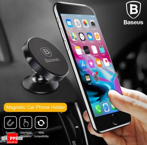 Baseus Magnetic Ball Magnet Car Holder Mount Stand for iPhone Android GPS Black Colour only $16.11 (rrp $32.95)