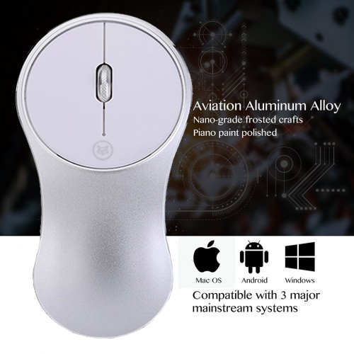 Wireless 2.4GHz Aluminium Alloy Optical Mouse for Windows PC Android Mac OS  $15.95