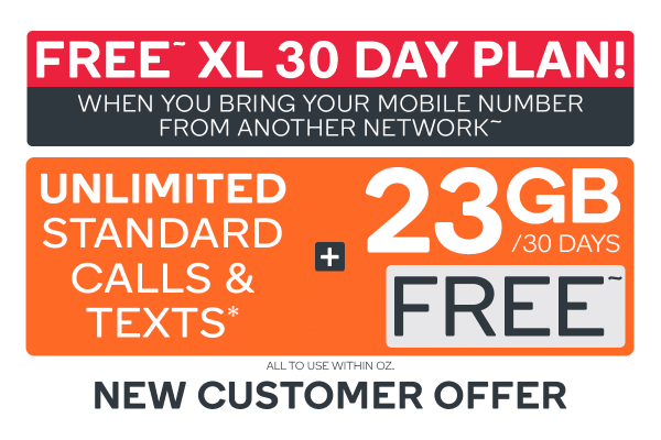 FREE Kogan Mobile Prepaid Voucher Code: BRING YOUR OWN NUMBER – XL (30 Days | 23GB)