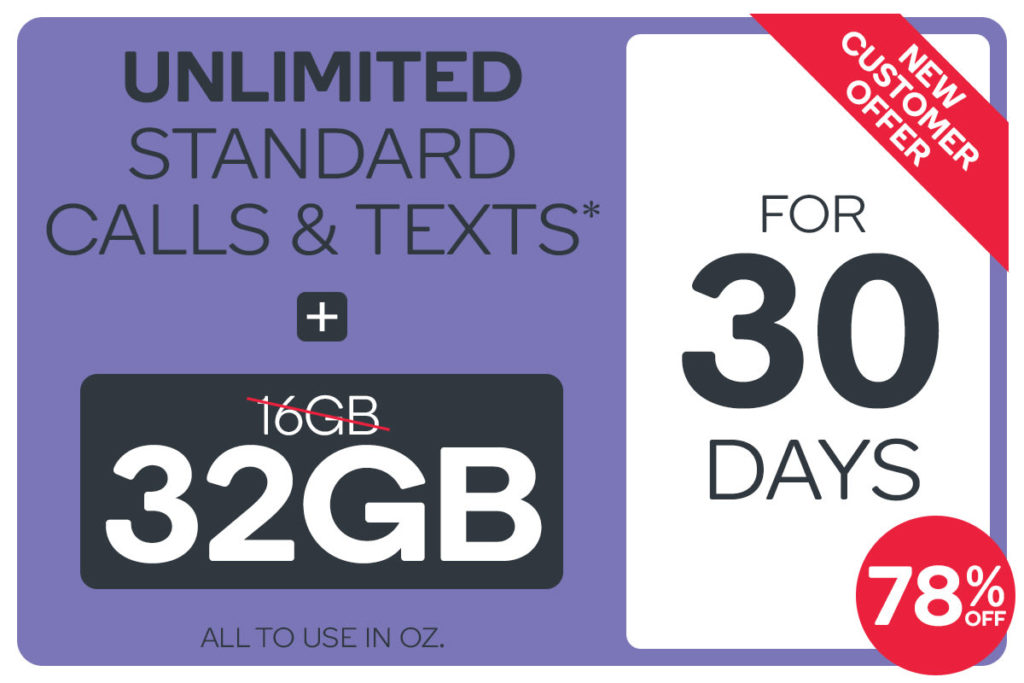 Kogan Mobile Prepaid Voucher Code: LARGE (30 Days | 32GB) – Double Data $7.90