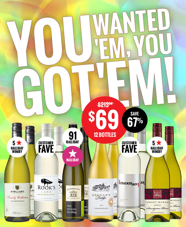 $69 Whites Mix – Back Again! Fan Faves & Big Names