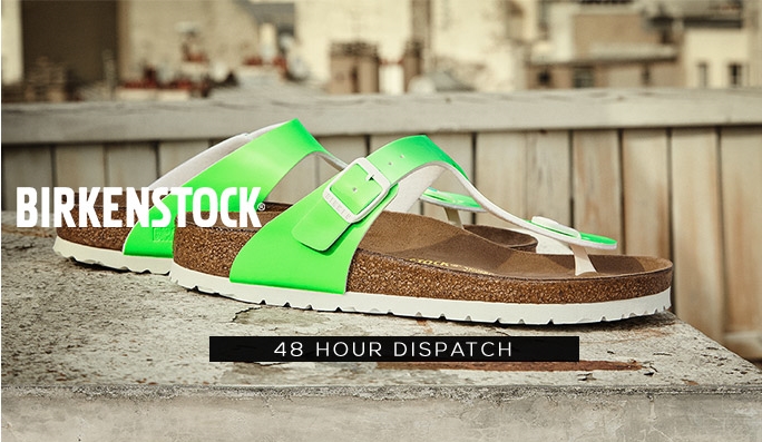 Birkenstock Arizona Birko-Flor Patent Neon Green Narrow Width $49.00