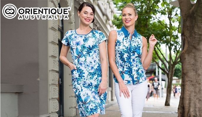 Orientique Blue Flora Cotton Auguste Cami $15.00