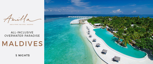 The Maldives: All-Inclusive Dining & Overwater Luxury 5 Nights from AUD$5,999/room