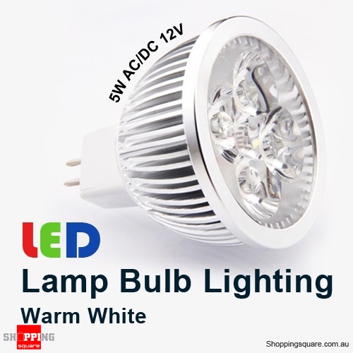 Warm White 5W 12V MR16 LED Downlight Bright Lamp Bulb Lighting only $2.95 (rrp $14.95)