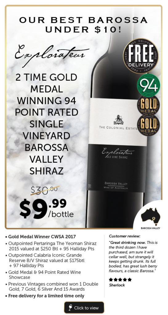 Our Best Multi Golds 94 Points $30 Barossa Down To $9.99 Delivered.