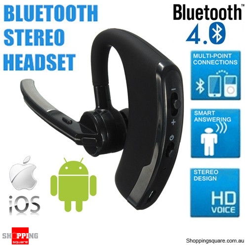 Bluetooth 4.0 Wireless Headset for iPhone and Android $9.95 (Was: $22.17)