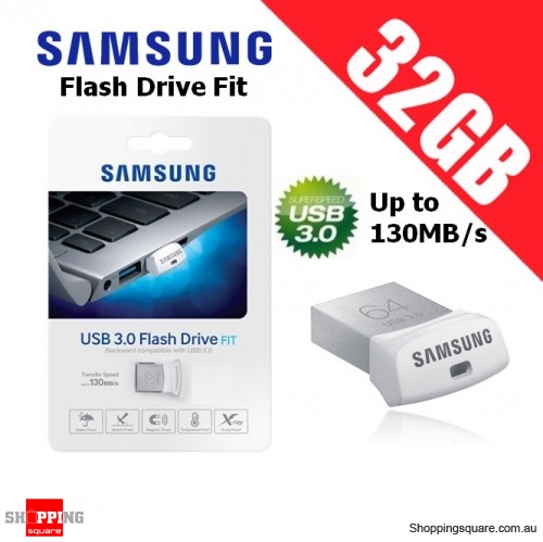 Samsung Flash Drive Fit 32GB MUF-32BB USB 3.0 Memory Stick Up to 130MB/s $19.95 (Was: $21.95)