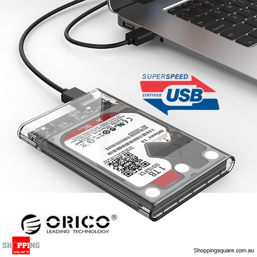 ORICO 2139U3 Clear Transparent Tool-free USB 3.0 External 2.5 inch SATA SSD HDD Enclosure Case $8.95 (Was: $9.95)