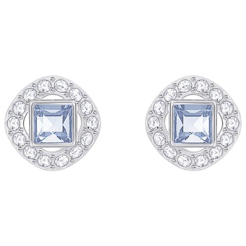 Swarovski Angelic Square Pierced Blue Earrings $89.00