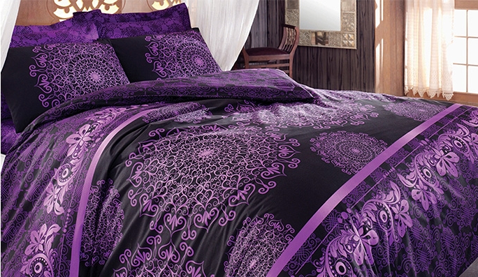 Home De Bleu Osmanli 2 Piece Single Quilt Set Lilac $25.00