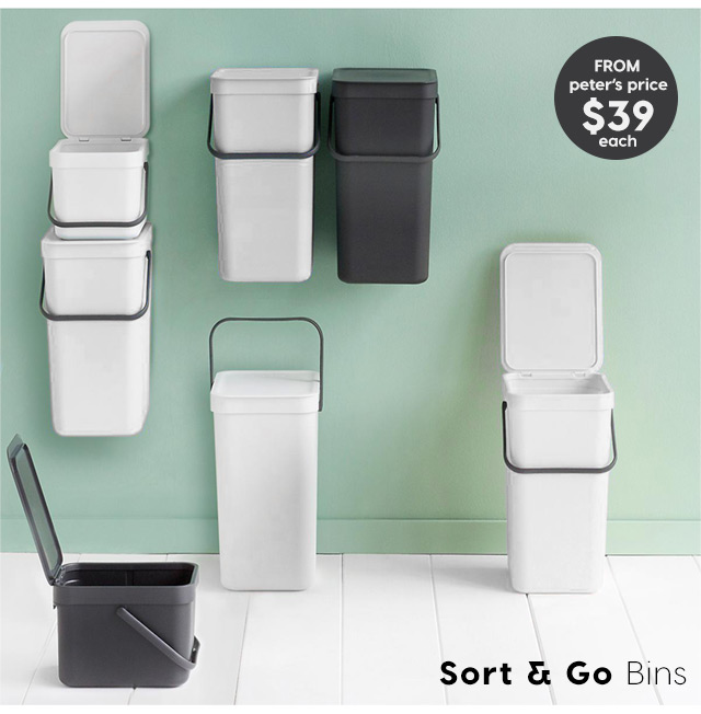 Let’s Clean it Up with Brabantia – Up to 45% off RRP | Sort & Go Bin FROM $39