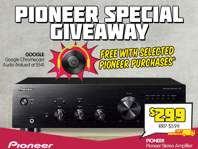 Pioneer Stereo Amplifier NOW $299 + Delivery (RRP $599)