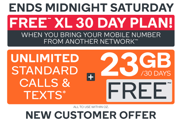 FREE Kogan Mobile Prepaid Voucher Code: BRING YOUR OWN NUMBER – XL (30 Days | 23GB)