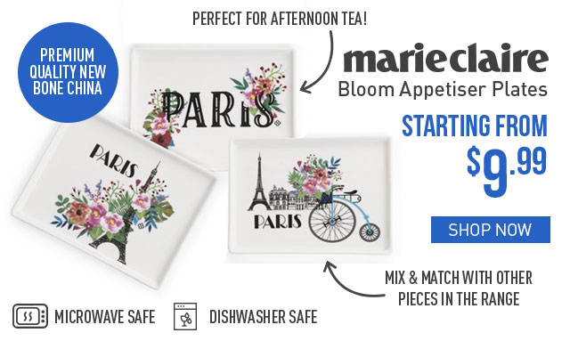 FREE Shipping on orders over $89! | Marie Claire Bloom Appetiser Plates From $9.99