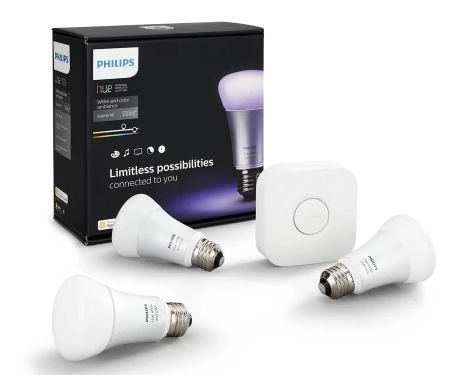 Free Google Home Mini*| Philips Hue E27 Lighting Starter Kit with 3 x 10W LED Globes & Wireless Bridge $279 + FREE SHIPPING (RRP $289.95)